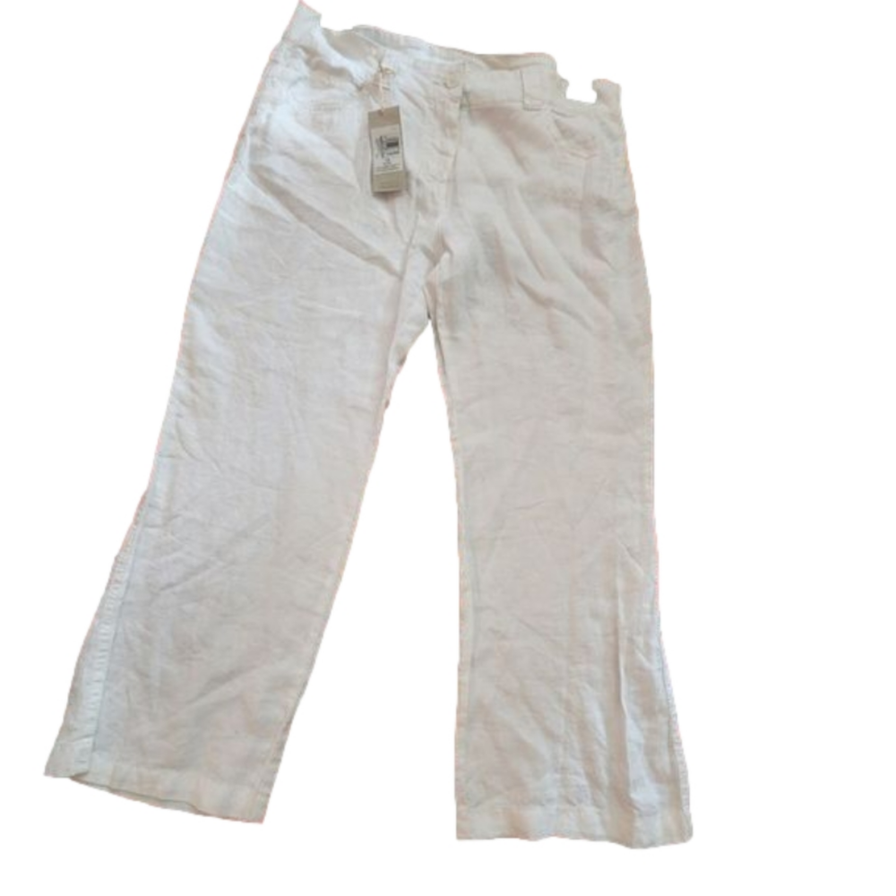 Mark & Spencer pure linen white pants